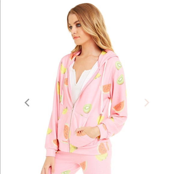 NWT WILDFOX Tutti Fruity Venice Zip Hoodie - Picture 2 of 8